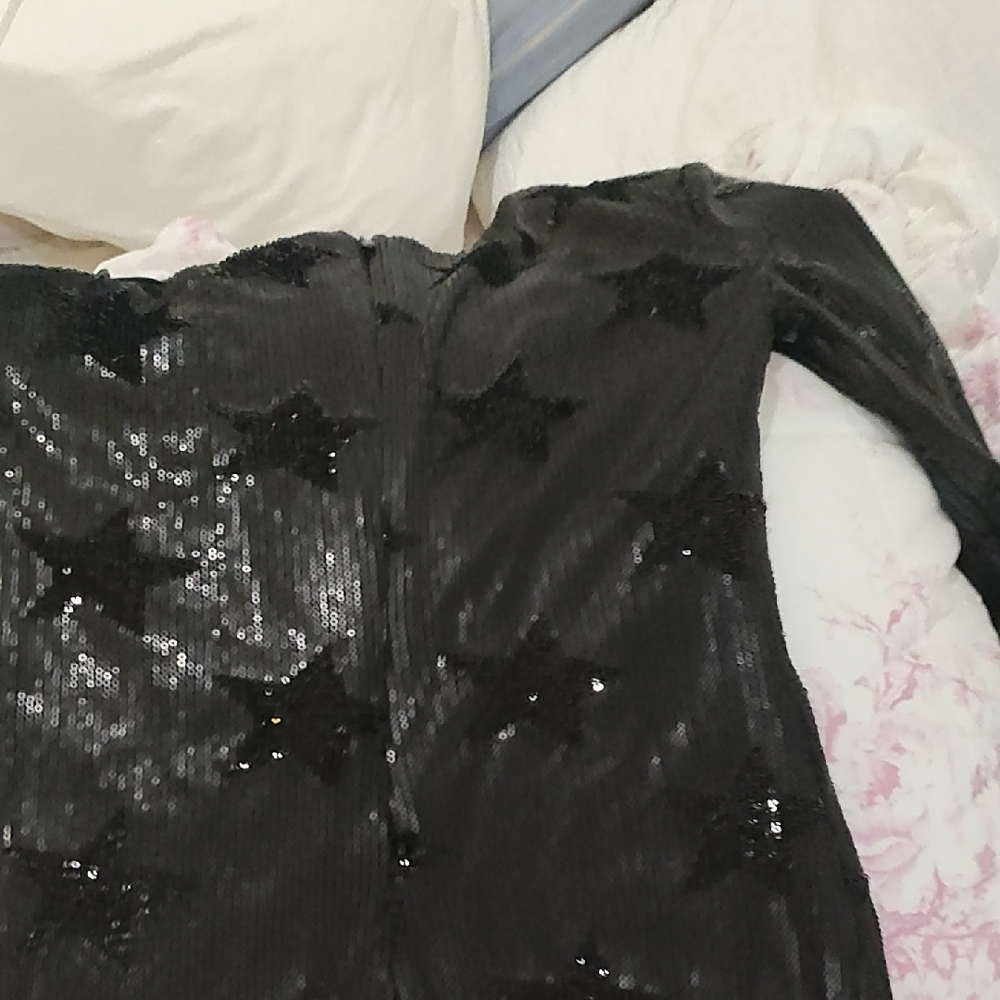 RtA Black Sequin Star Dress